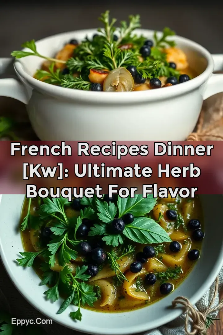French Recipes Dinner [kw]: Ultimate Herb Bouquet for Flavor