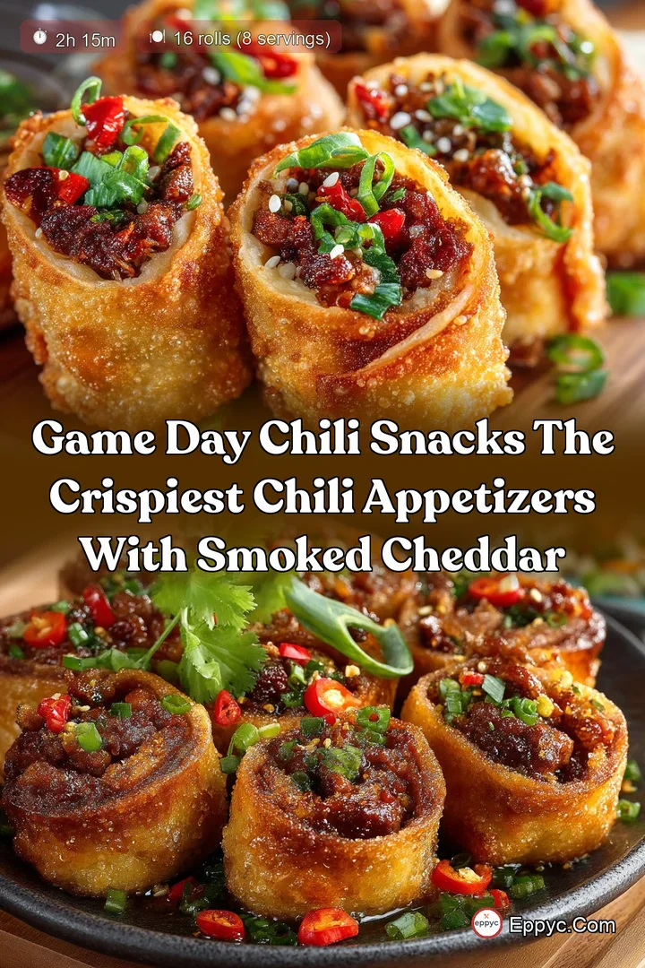 Game Day Chili Snacks The Crispiest Chili Appetizers with Smoked Cheddar
