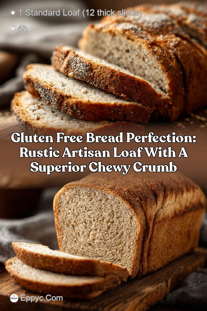Gluten Free Bread Perfection: Rustic Artisan Loaf with a Superior Chewy Crumb