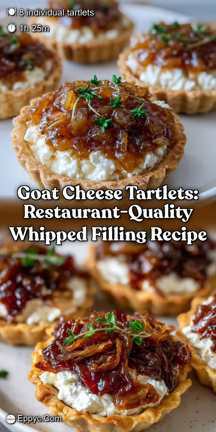 Goat Cheese Tartlets: Restaurant-Quality Whipped Filling Recipe