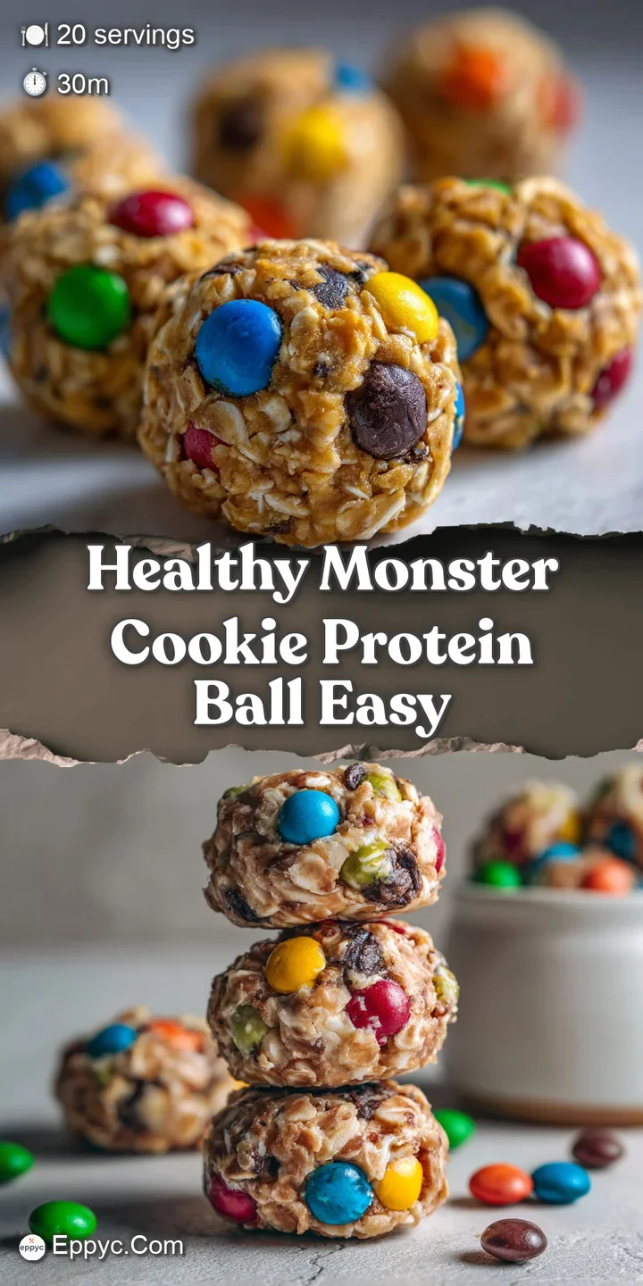 Close-up captures the irresistible texture of a speckled protein ball, studded with chocolate chips and rainbow sprinkles.