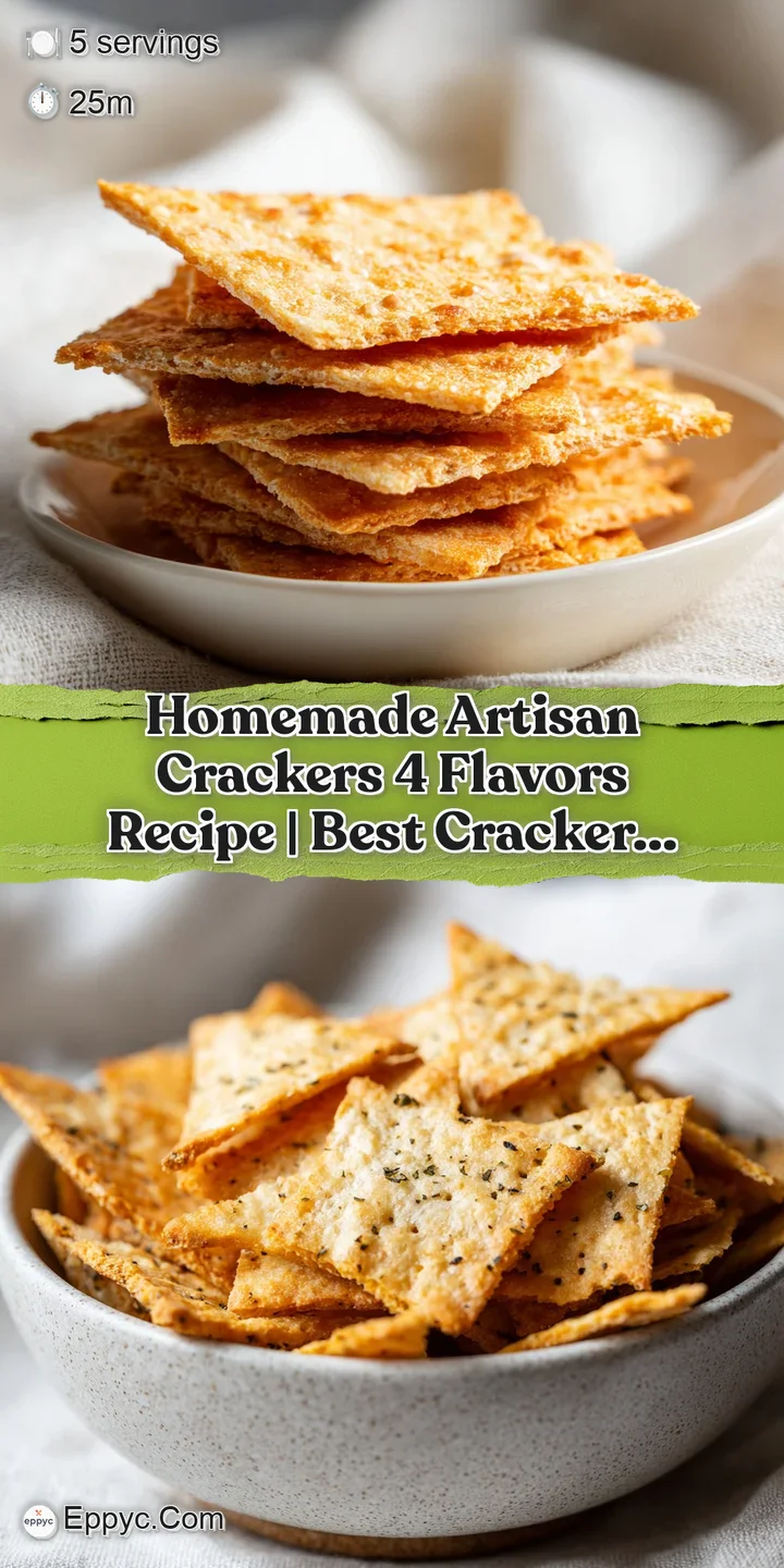 A close-up of deeply golden, perfectly baked artisan crackers showcasing their flaky, inviting texture.