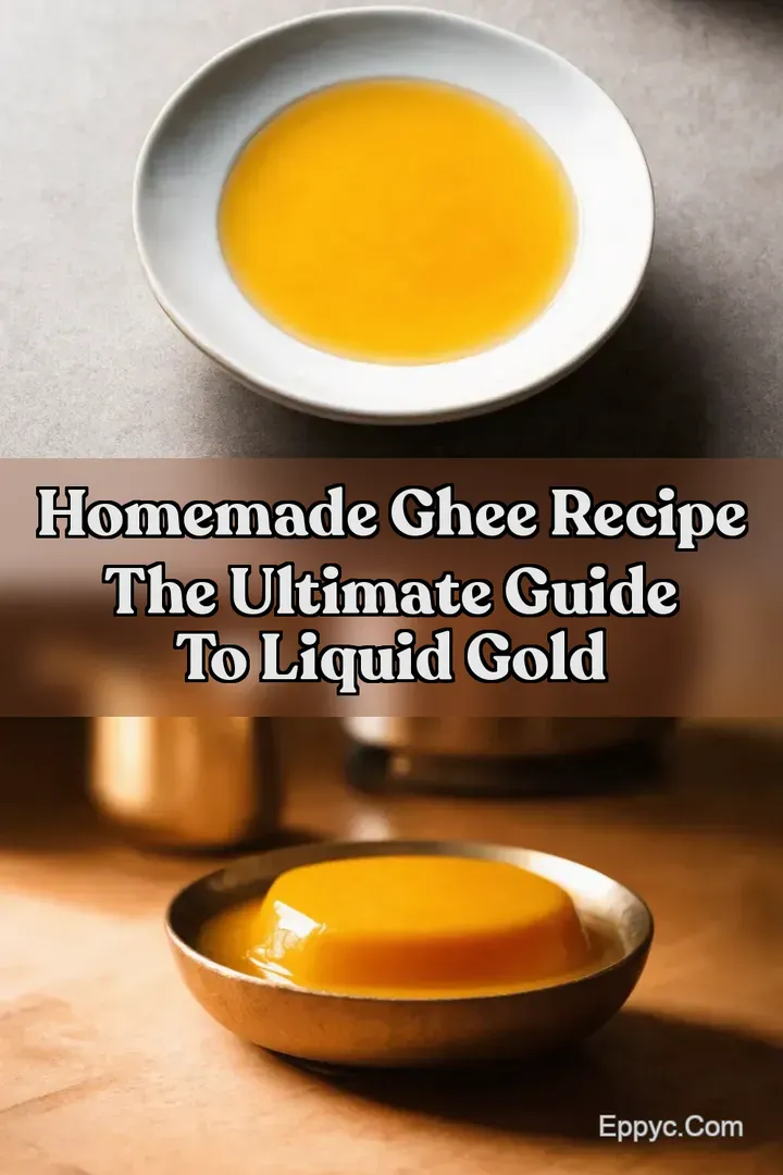 Homemade Ghee Recipe The Ultimate Guide to Liquid Gold
