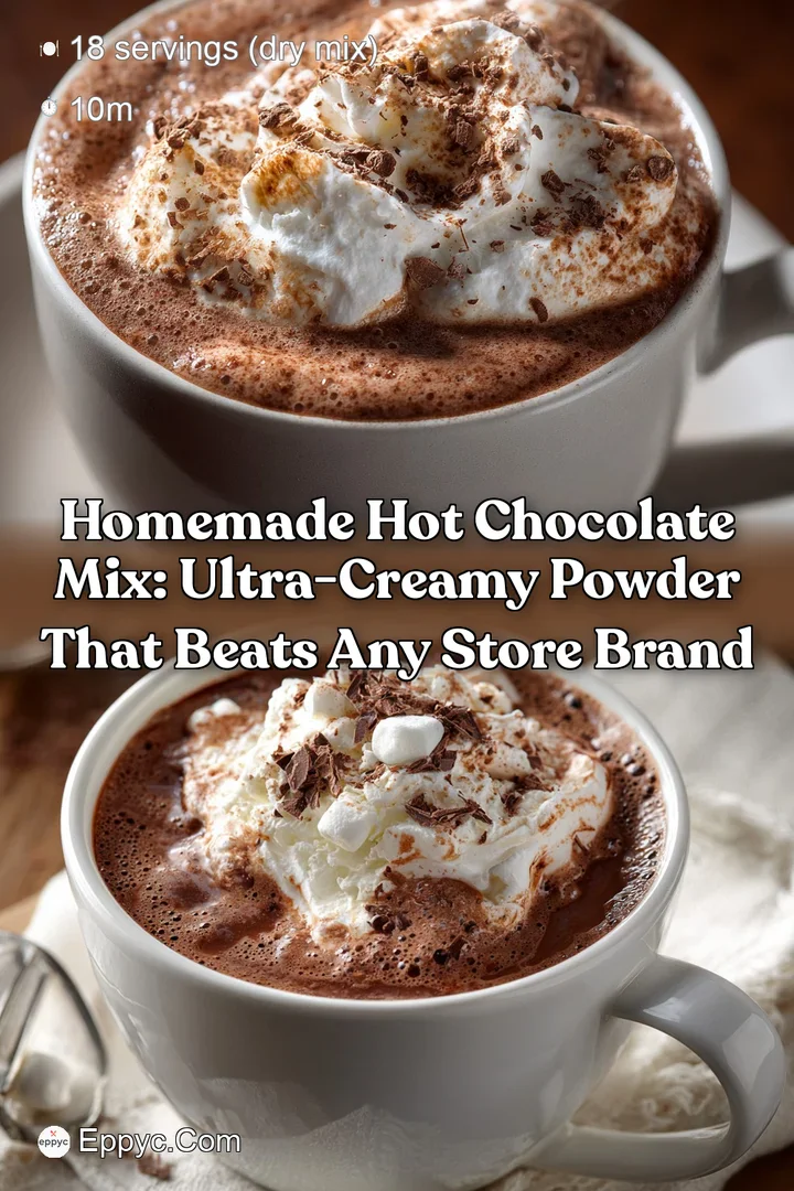 Homemade Hot Chocolate Mix: Ultra-Creamy Powder That Beats Any Store Brand