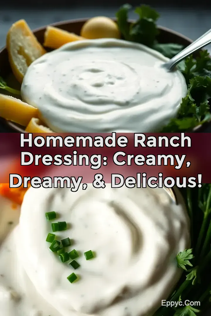 Homemade Ranch Dressing: Creamy Dreamy & Delicious!