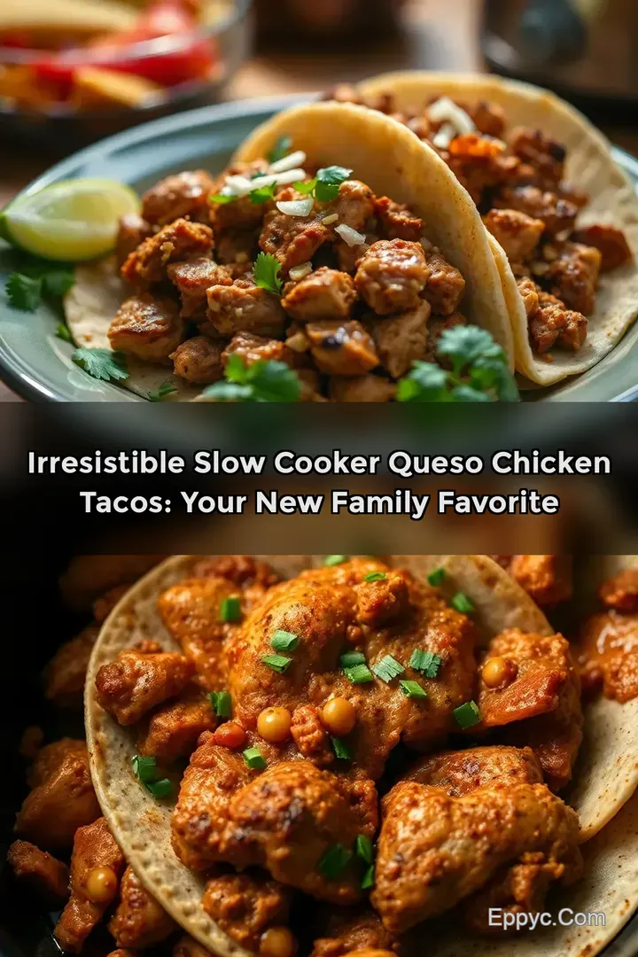 Irresistible Slow Cooker Queso Chicken Tacos: Your New Family Favorite
