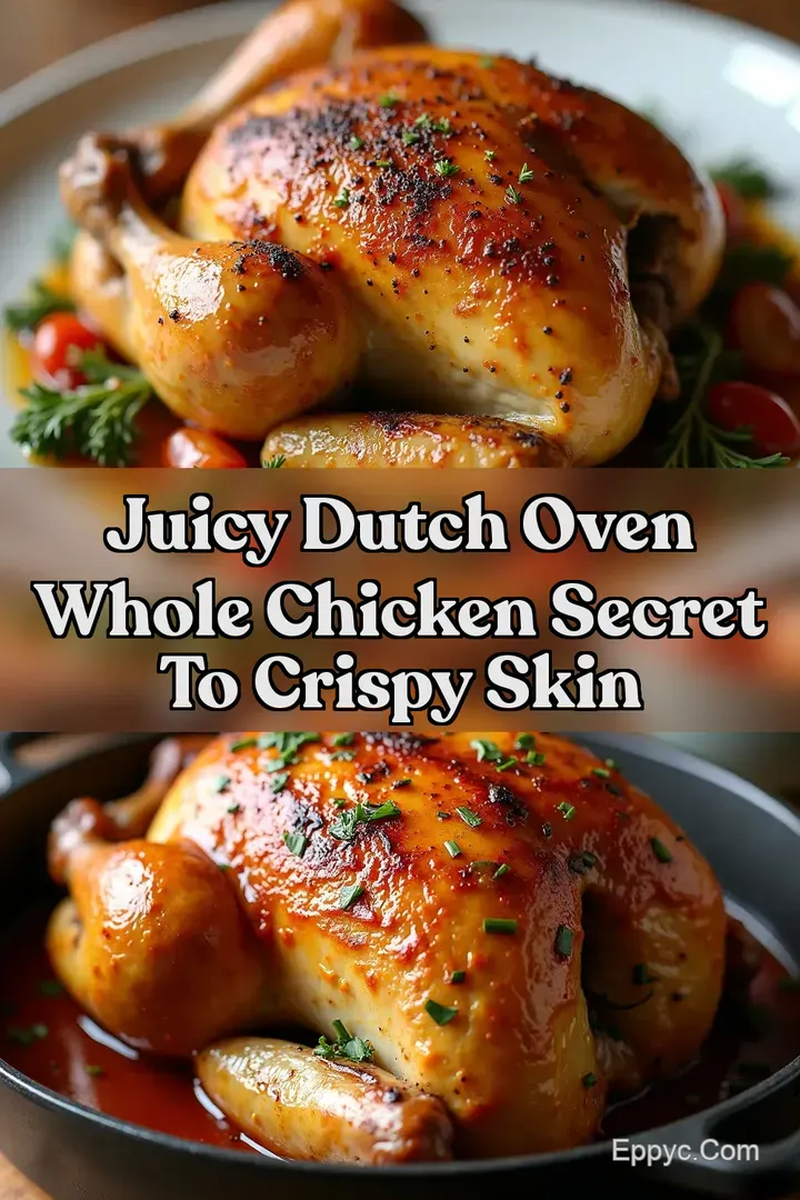 Juicy Dutch Oven Whole Chicken Secret to Crispy Skin