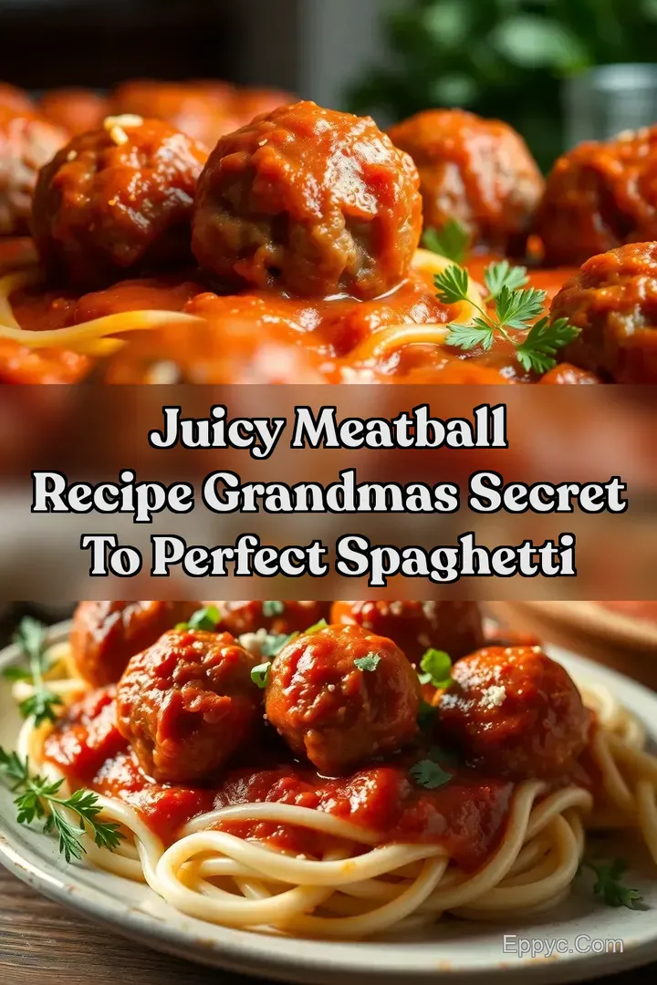 Juicy Meatball Recipe Grandmas Secret to Perfect Spaghetti