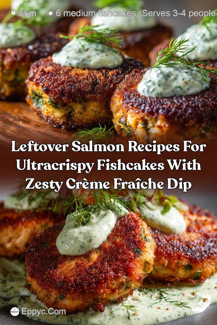 Leftover Salmon Recipes for UltraCrispy Fishcakes with Zesty Cr&egrave;me Fra&icirc;che Dip
