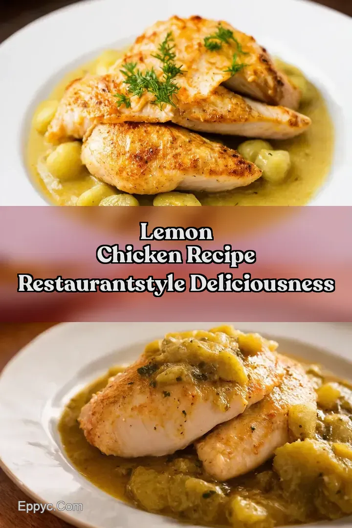 Lemon Chicken Recipe RestaurantStyle Deliciousness