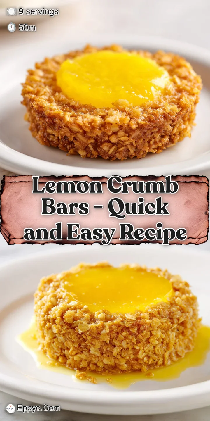 Macro shot of a crumbly golden oat crust and bright lemon filling, highlighting the moist, zesty citrus texture.