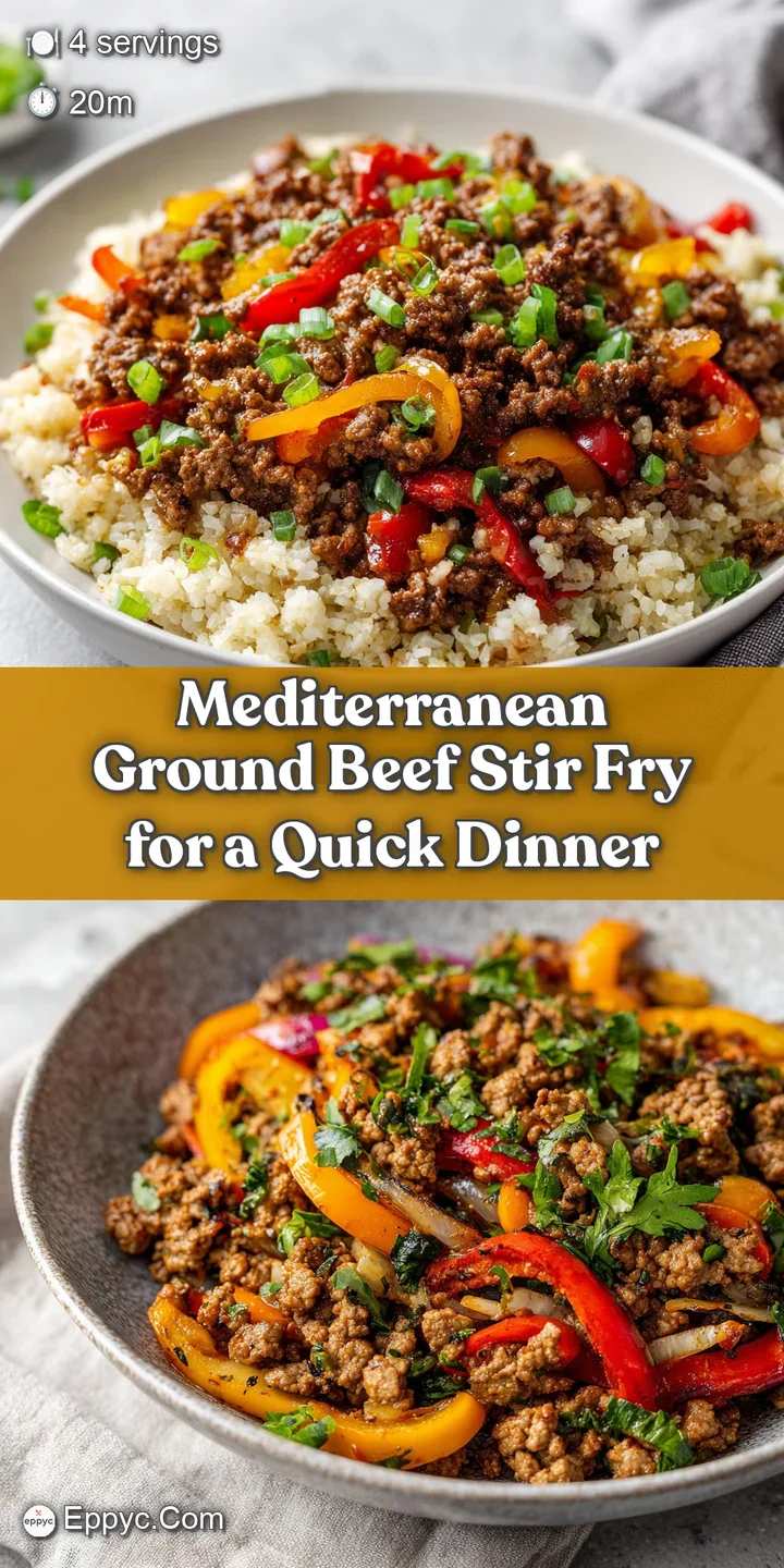 Warm, inviting stir-fry with tender ground beef, plump olives, and juicy tomatoes, coated in a glossy, savory sauce.