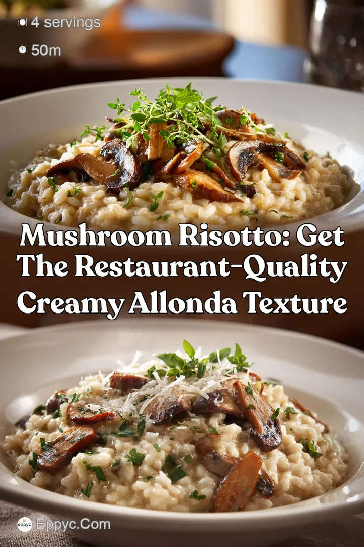Mushroom Risotto: Get the Restaurant-Quality Creamy Allonda Texture