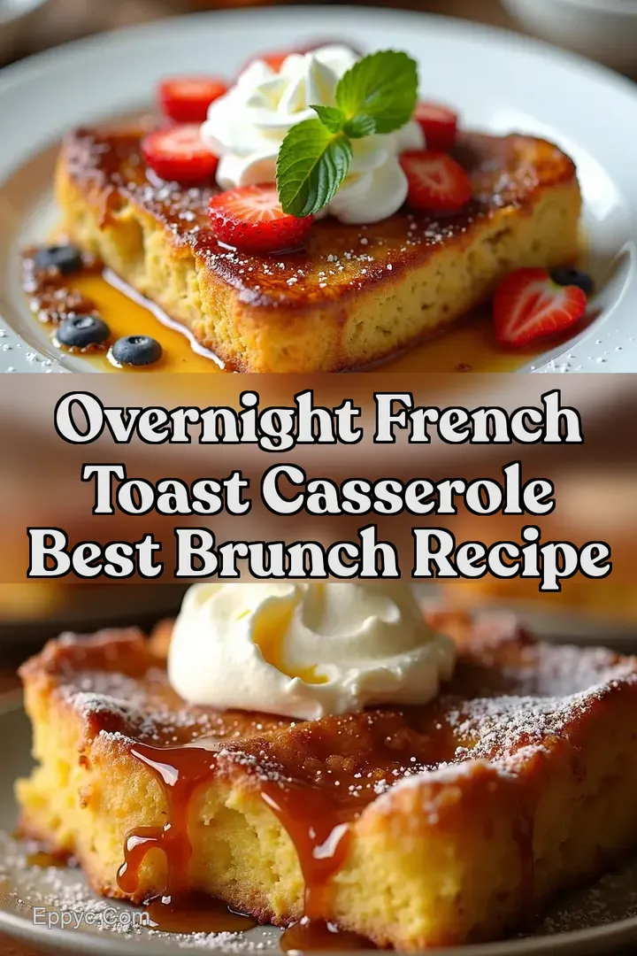 Overnight French Toast Casserole Best Brunch Recipe