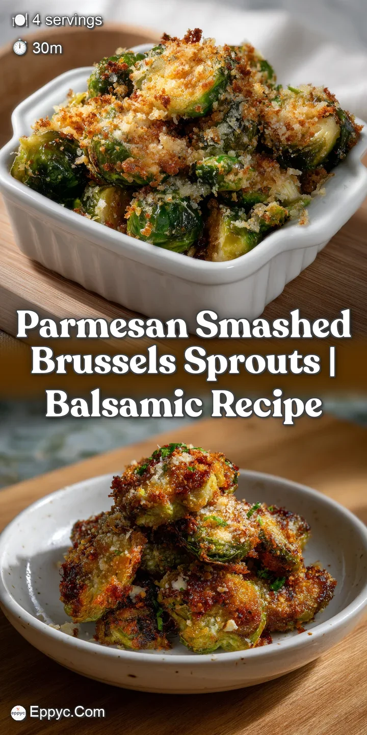 Close-up of blistered Brussels sprouts, showcasing their ultra-crispy edges and deep caramelized color with visible herbs.