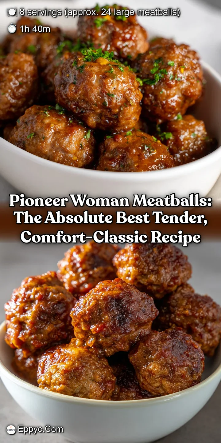 Pioneer Woman Meatballs: The Absolute Best Tender Comfort-Classic Recipe