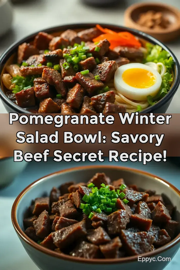 Pomegranate Winter Salad Bowl: Savory Beef Secret Recipe!