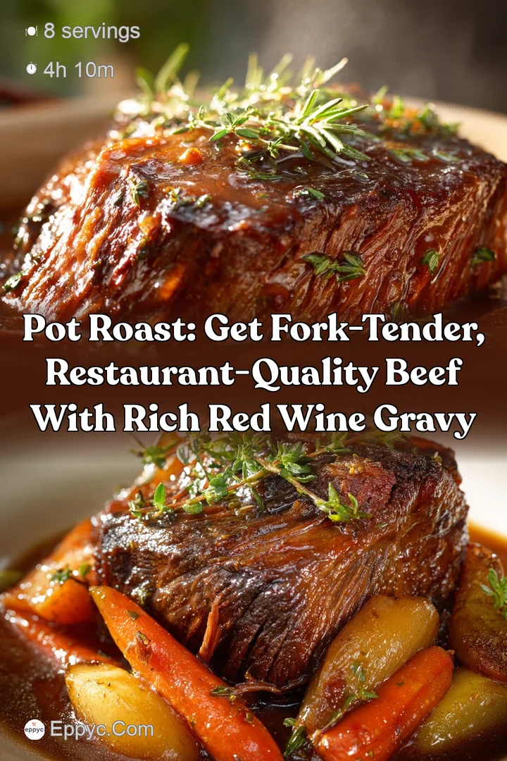 Pot Roast: Get Fork-Tender Restaurant-Quality Beef with Rich Red Wine Gravy