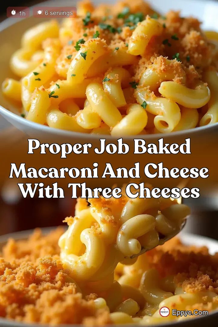 Proper Job Baked Macaroni and Cheese with Three Cheeses