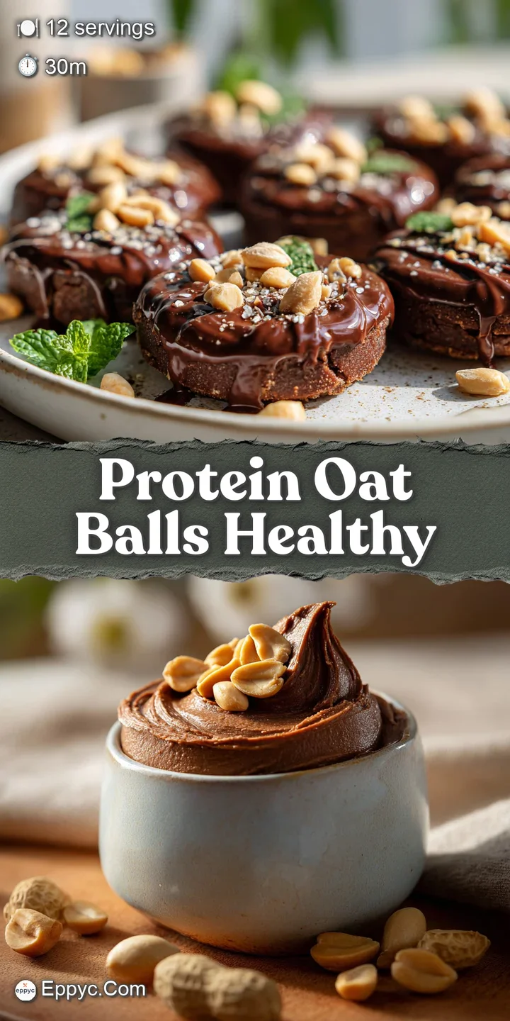 Close-up of a rich, dark chocolate peanut butter ball revealing the textures of peanuts and a powdery cocoa coating.