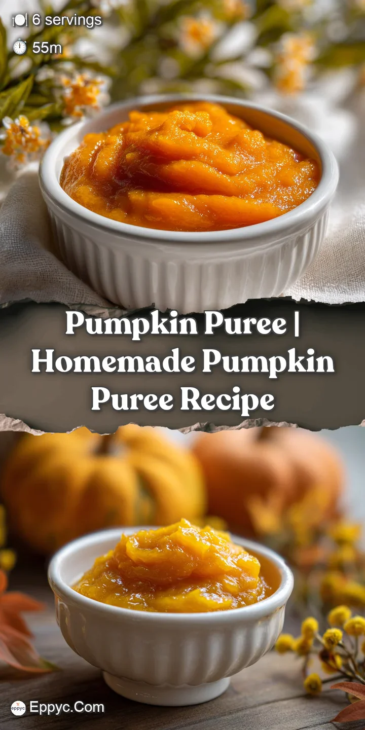 Close-up view of rich pumpkin puree; the vibrant orange hue and velvety texture invite a taste of autumn.