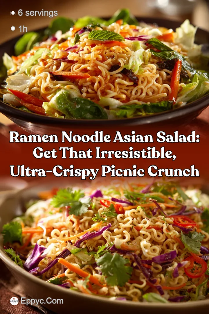 Ramen Noodle Asian Salad: Get That Irresistible Ultra-Crispy Picnic Crunch