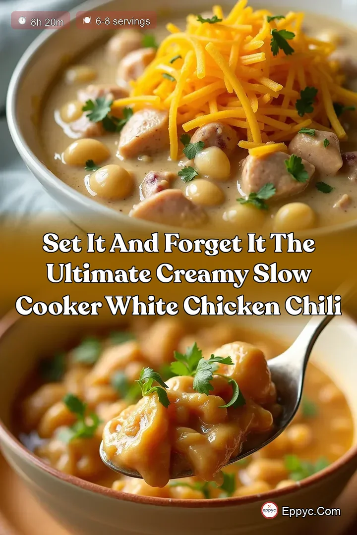 Set It and Forget It The Ultimate Creamy Slow Cooker White Chicken Chili