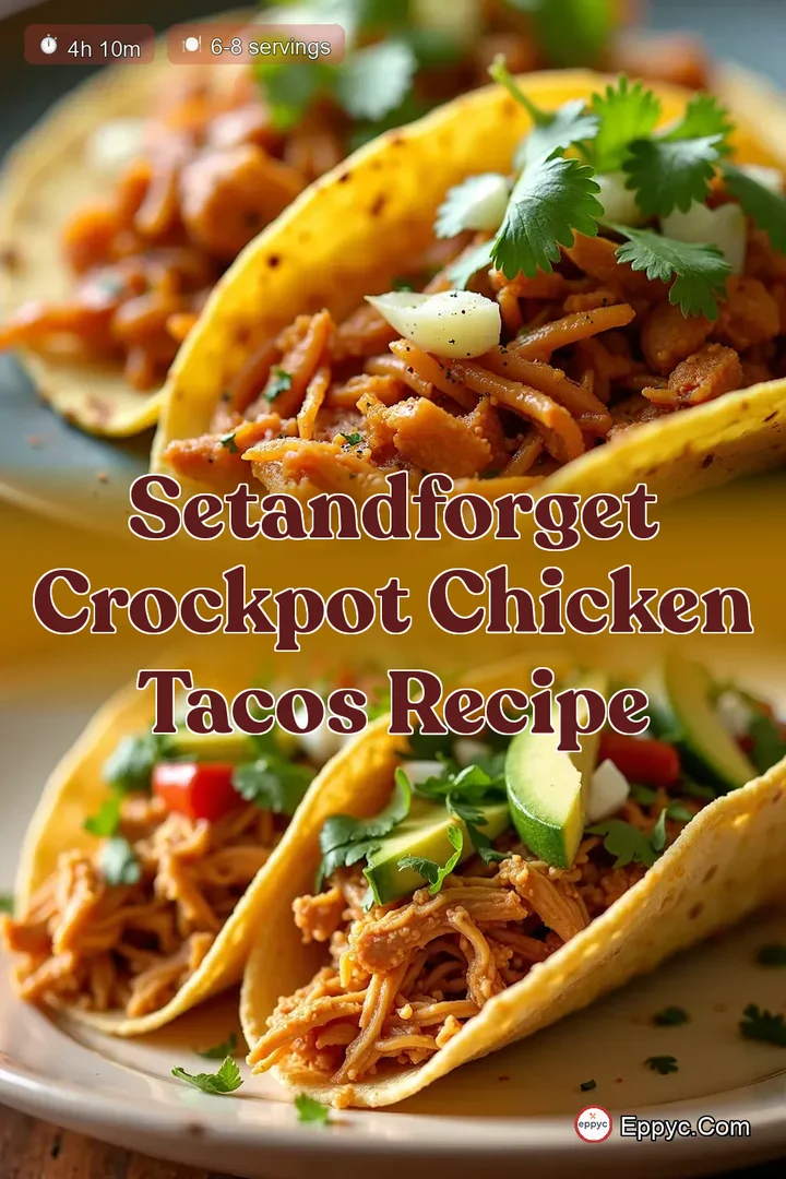 SetandForget Crockpot Chicken Tacos Recipe