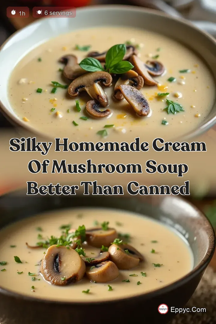 Silky Homemade Cream of Mushroom Soup Better Than Canned