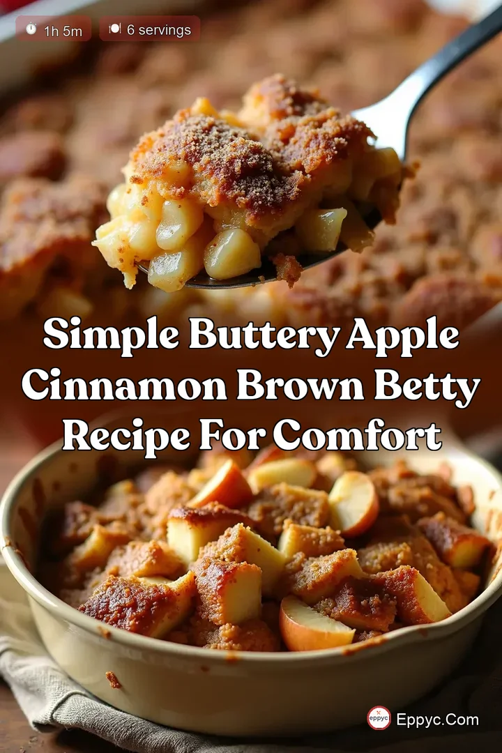 Simple Buttery Apple Cinnamon Brown Betty Recipe for Comfort
