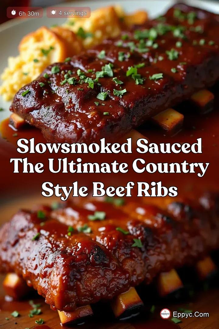 SlowSmoked Sauced The Ultimate Country Style Beef Ribs