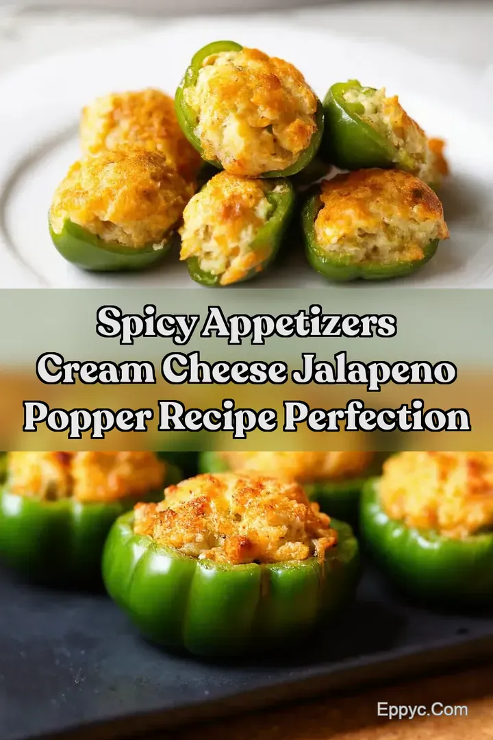 Spicy Appetizers Cream Cheese Jalapeno Popper Recipe Perfection : PIN FOR LATER Spicy Appetizers Cream Cheese Jalapeno Popper Recipe Perfection