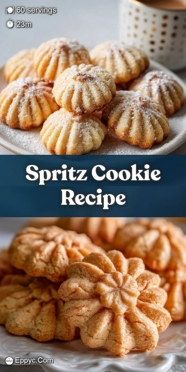 Close-up of a buttery, star-shaped spritz cookie with vibrant rainbow sprinkles, showcasing its delicate texture and irres...