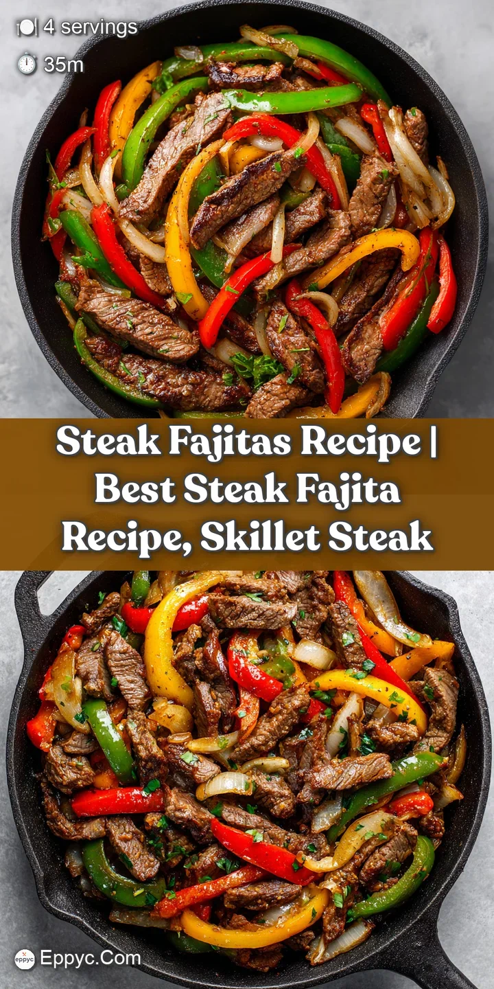 Close-up of tender, seared steak strips with char marks, nestled amongst bright, softened bell peppers and onions.