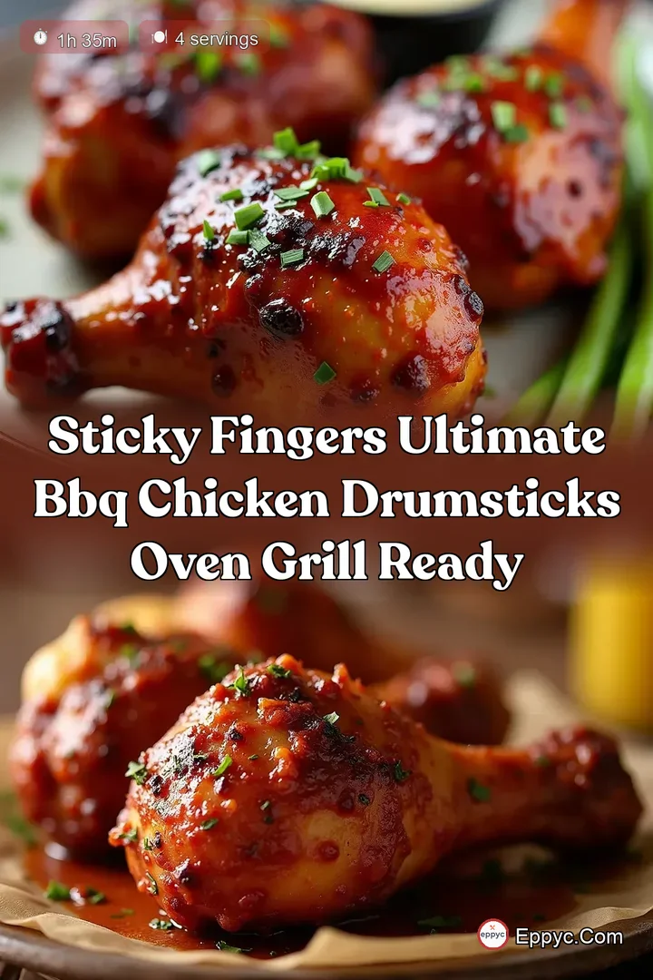 Sticky Fingers Ultimate BBQ Chicken Drumsticks Oven Grill Ready