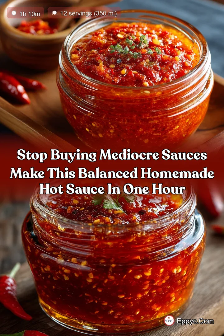 Stop buying mediocre sauces Make this balanced homemade hot sauce in one hour