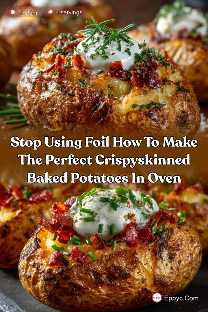 Stop using foil How to make the perfect crispyskinned baked potatoes in oven