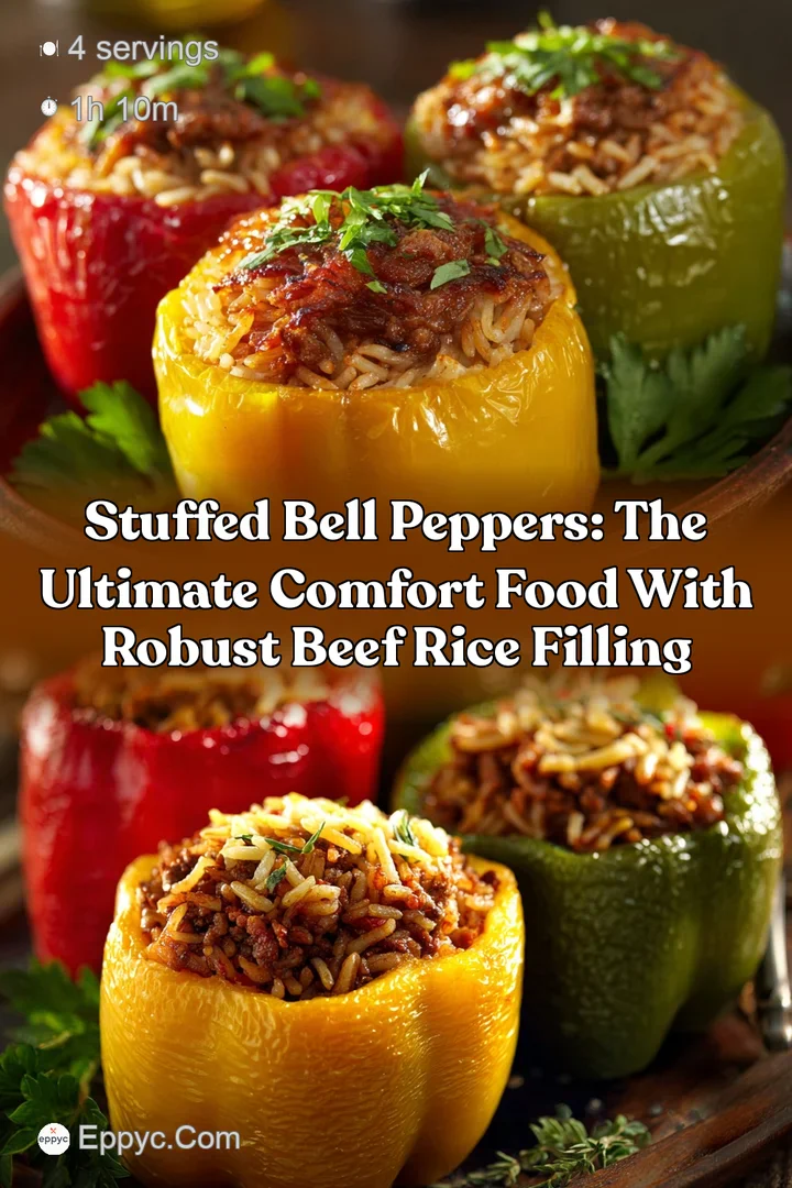 Stuffed Bell Peppers: The Ultimate Comfort Food with Robust Beef Rice Filling