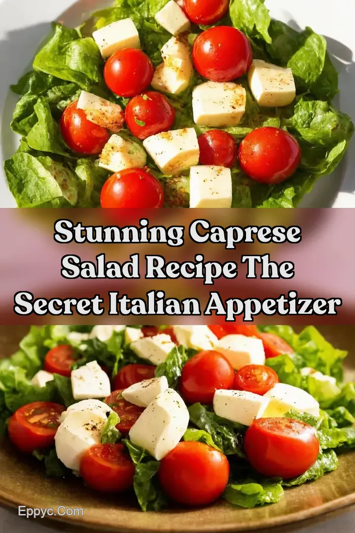 Stunning Caprese Salad Recipe The Secret Italian Appetizer : PIN FOR LATER Stunning Caprese Salad Recipe The Secret Italian Appetizer