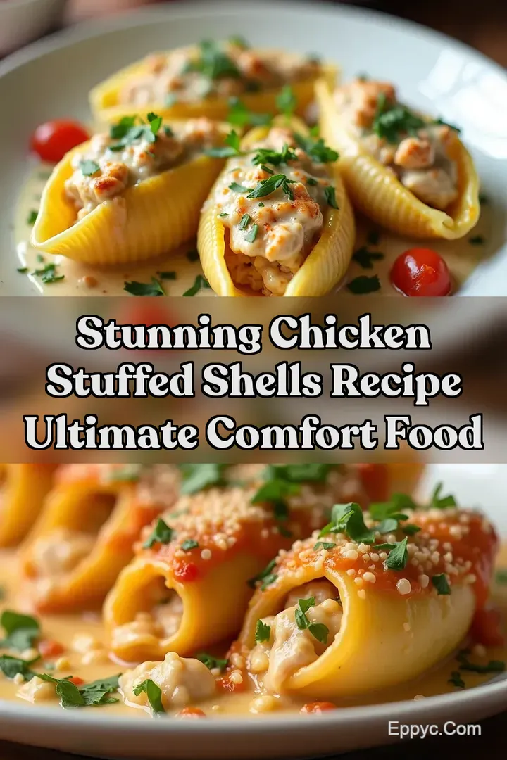 Stunning chicken stuffed shells recipe Ultimate Comfort Food