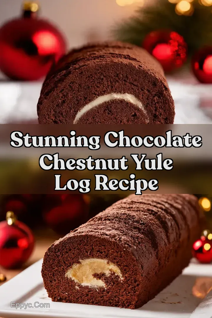 Stunning Chocolate Chestnut Yule Log Recipe