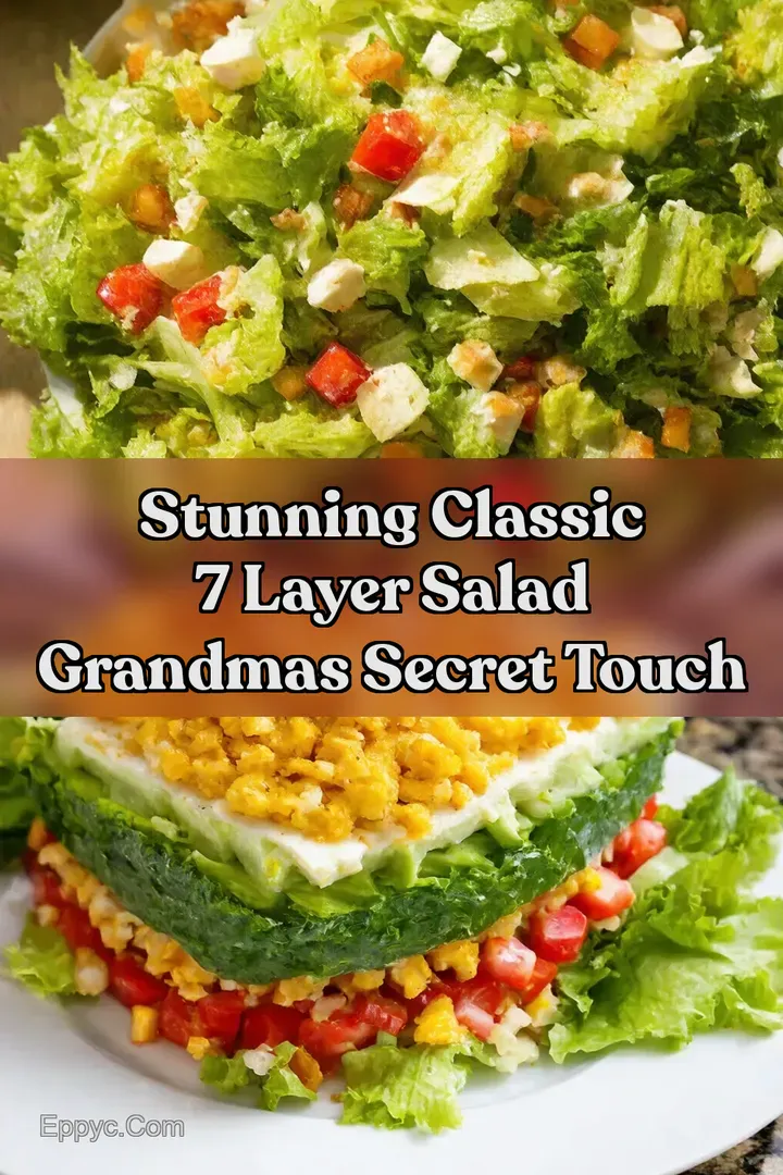 Stunning Classic 7 Layer Salad Grandmas Secret Touch : PIN FOR LATER Stunning Classic 7 Layer Salad Grandmas Secret Touch