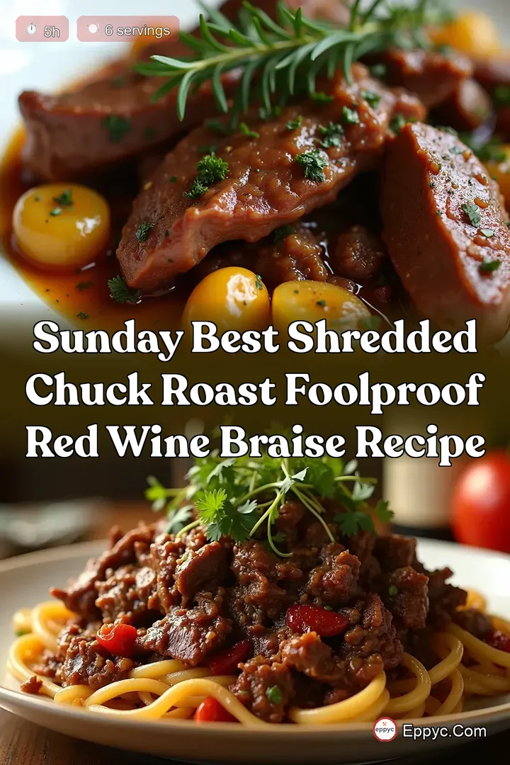 Sunday Best Shredded Chuck Roast Foolproof Red Wine Braise Recipe