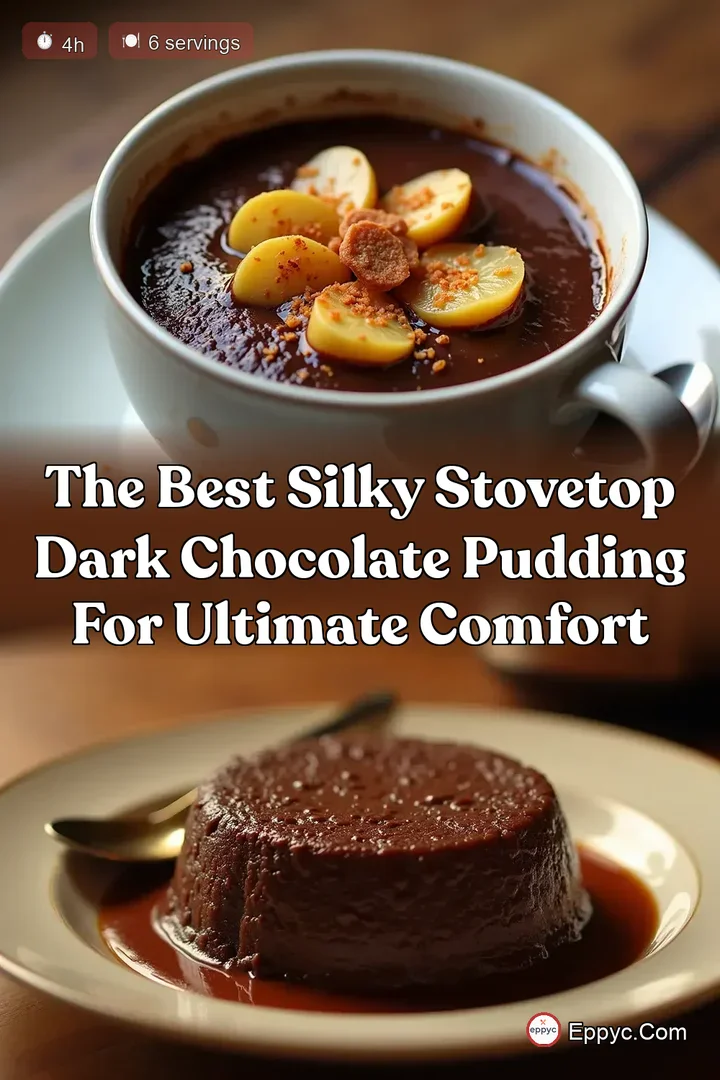 The Best Silky Stovetop Dark Chocolate Pudding for Ultimate Comfort