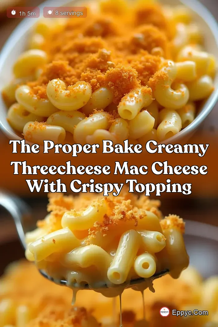 The Proper Bake Creamy ThreeCheese Mac Cheese with Crispy Topping