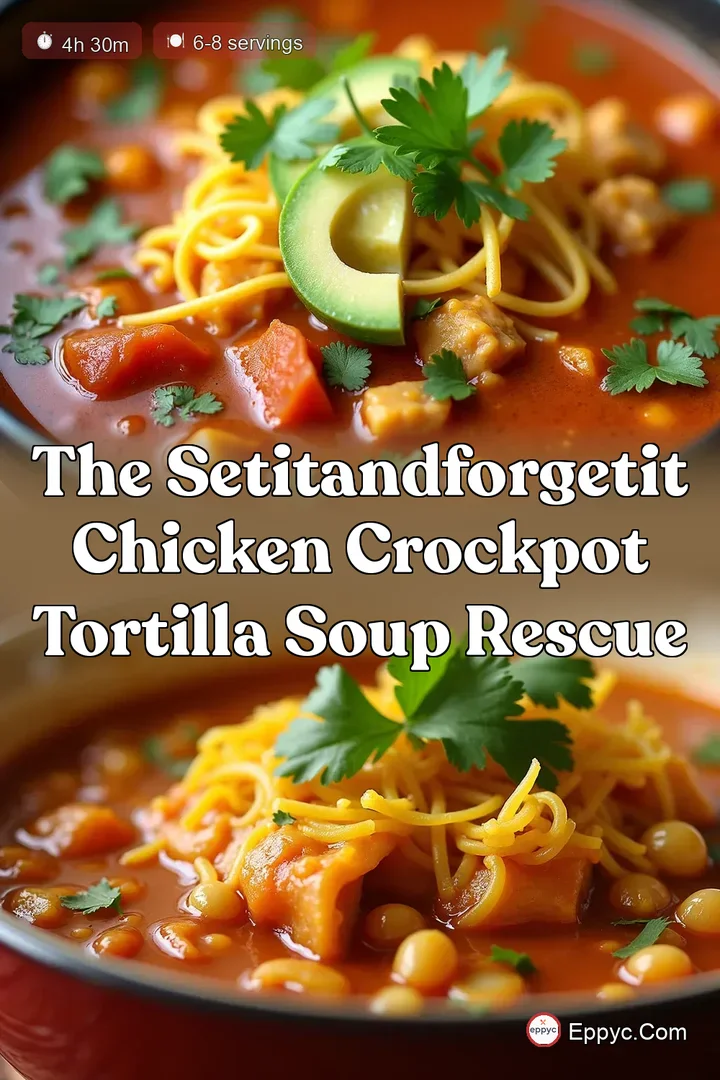The SetItandForgetIt Chicken Crockpot Tortilla Soup Rescue
