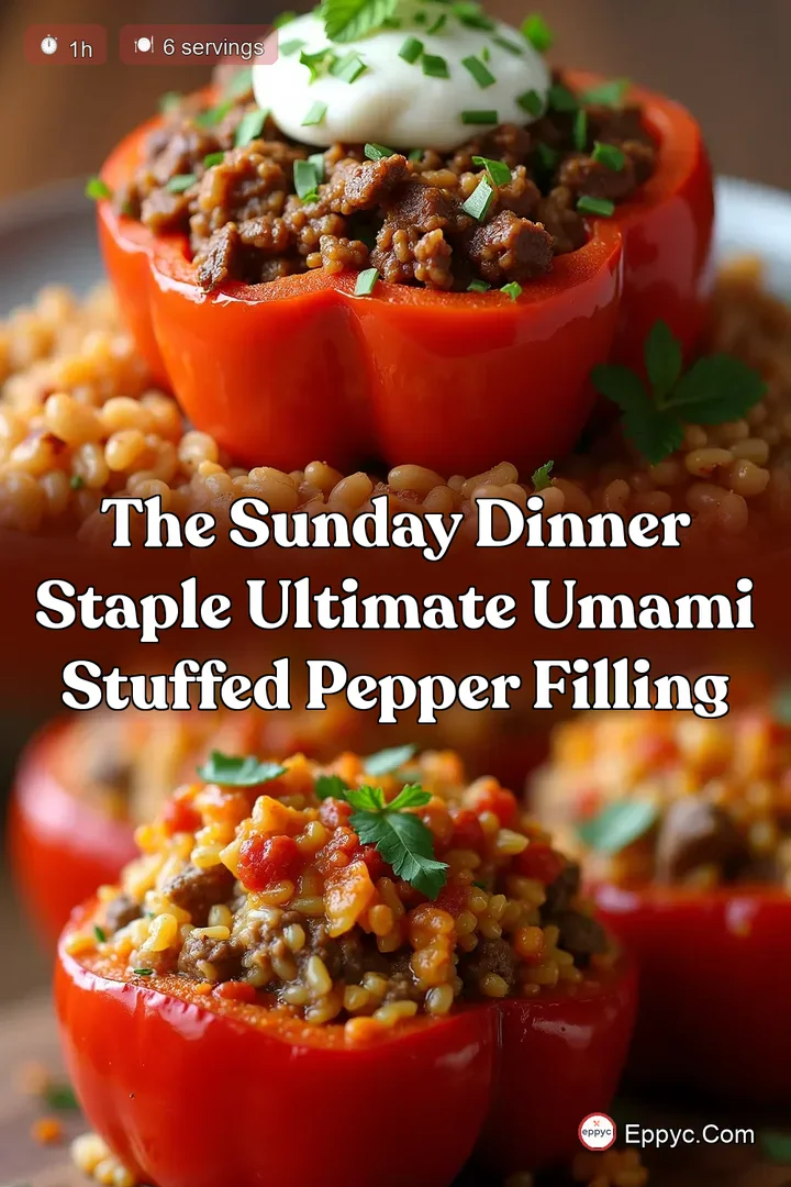 The Sunday Dinner Staple Ultimate Umami Stuffed Pepper Filling