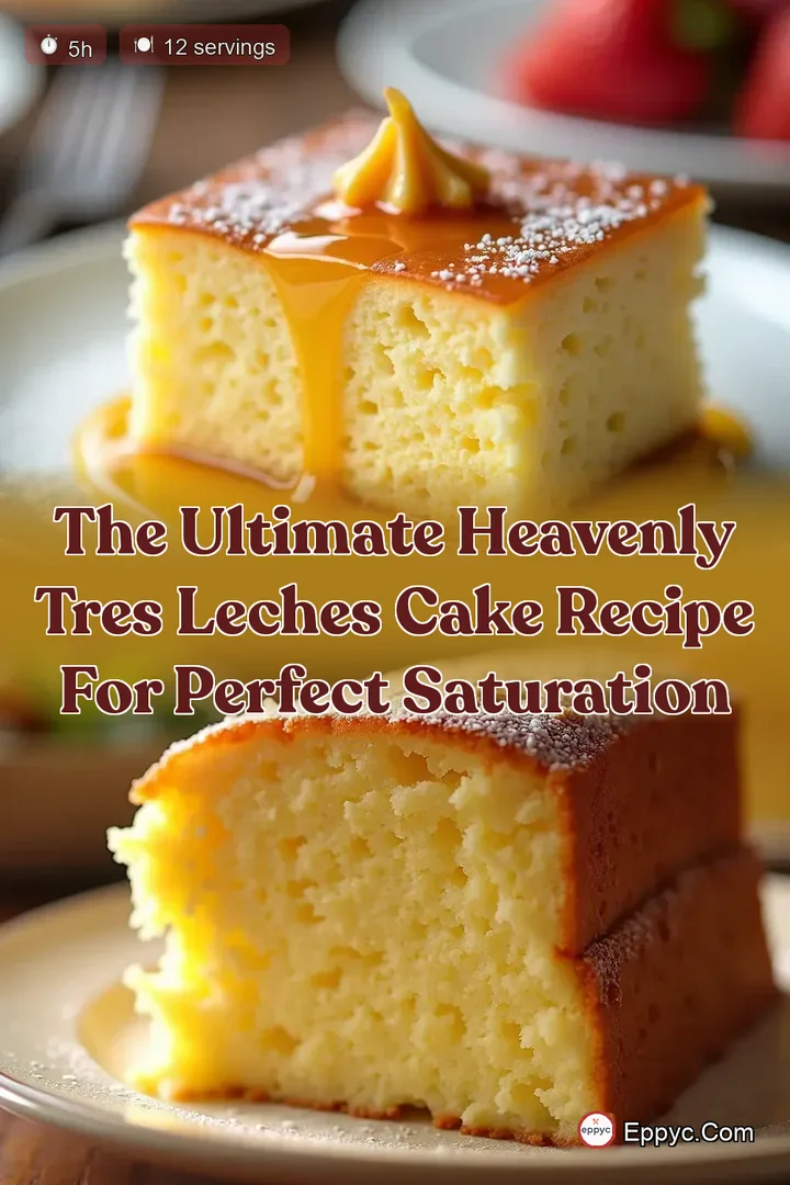 The Ultimate Heavenly Tres Leches Cake Recipe for Perfect Saturation