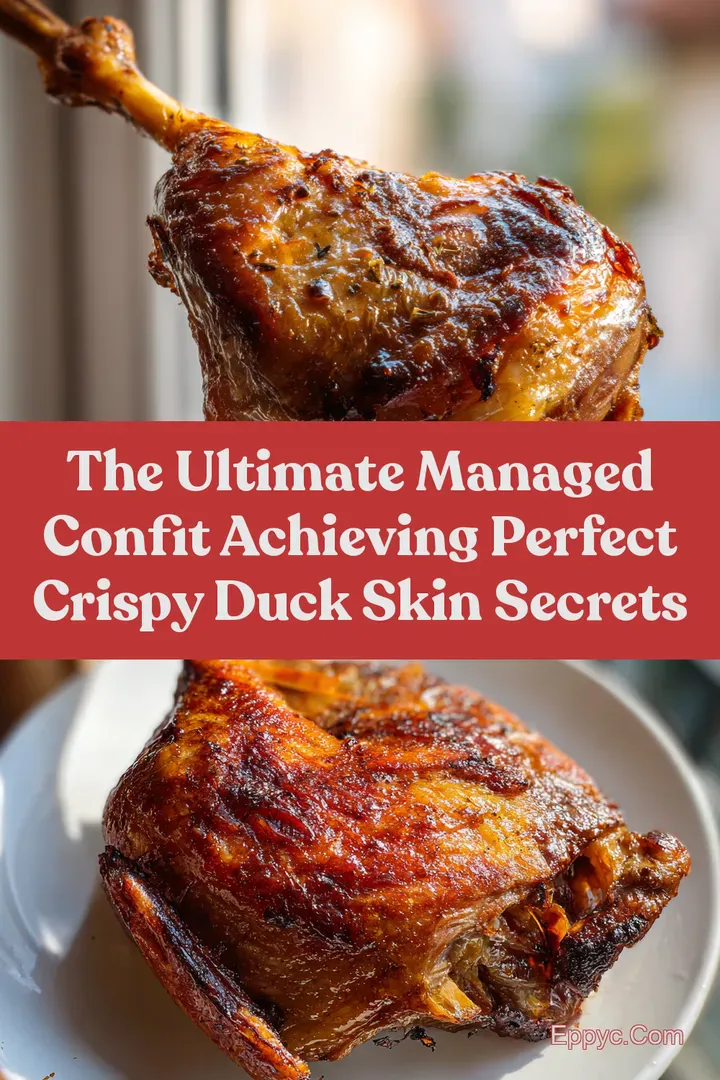 The Ultimate Managed Confit Achieving Perfect Crispy Duck Skin Secrets