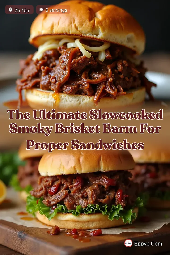 The Ultimate SlowCooked Smoky Brisket Barm for Proper Sandwiches